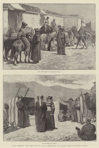 A través de Mongolia, la Ciudad Sagrada de Ourga de William Barnes Wollen